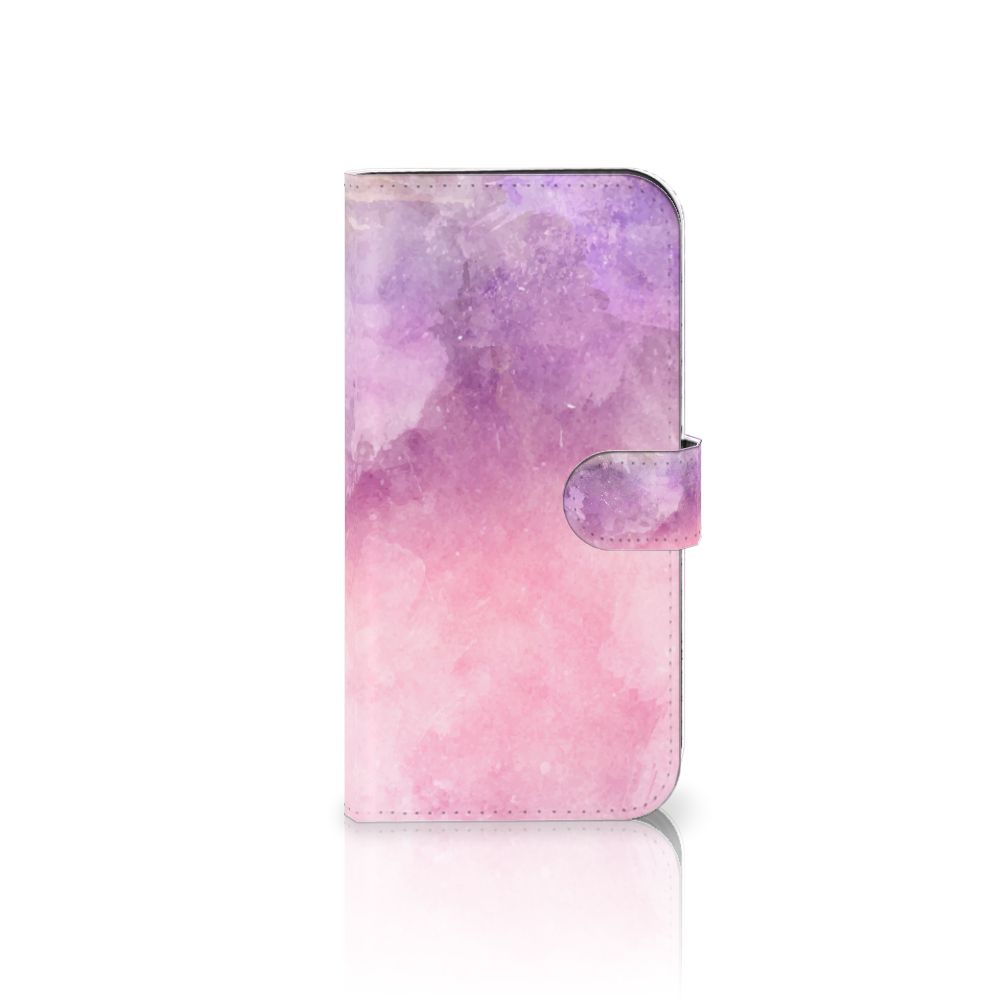 Hoesje iPhone 15 Pro Max Pink Purple Paint met schilderachtig design en beschermende TPU-siliconen. 🎨