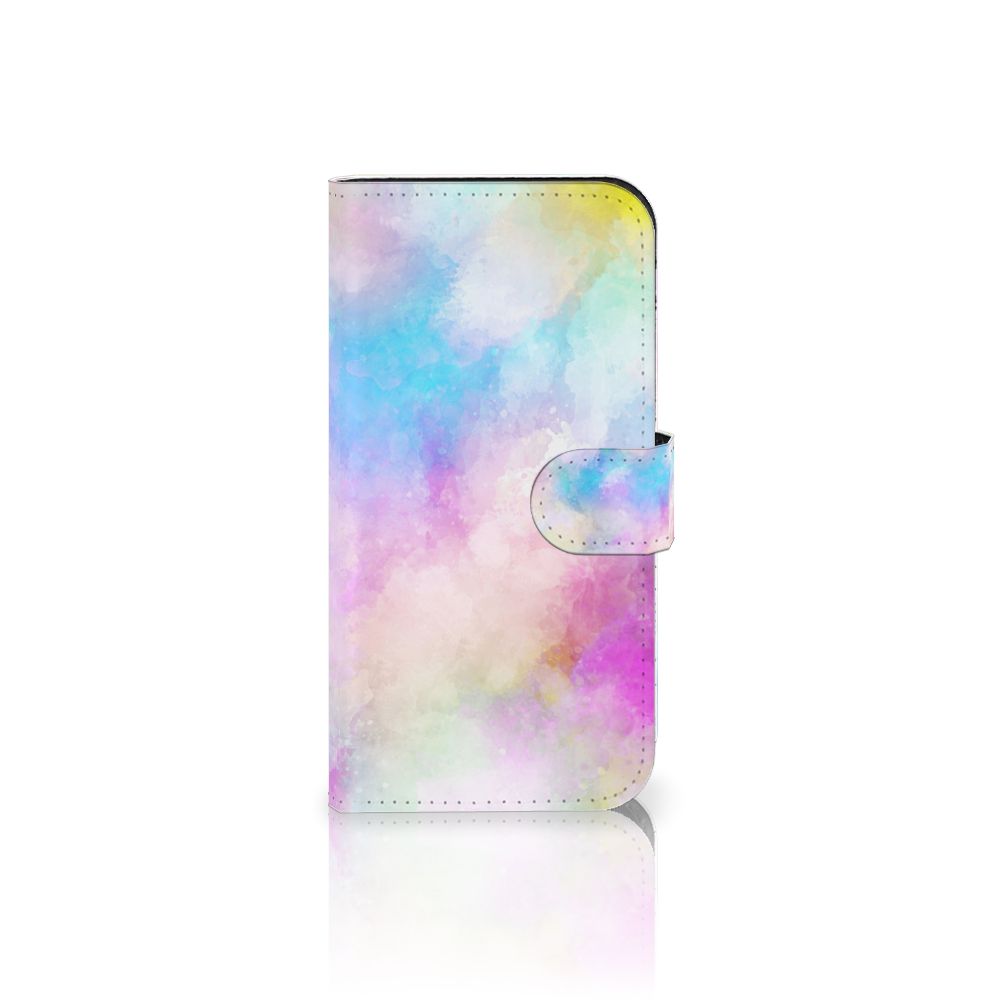Hoesje iPhone 15 Pro Watercolor Light met pastelkleuren en een unieke watercolortechniek.