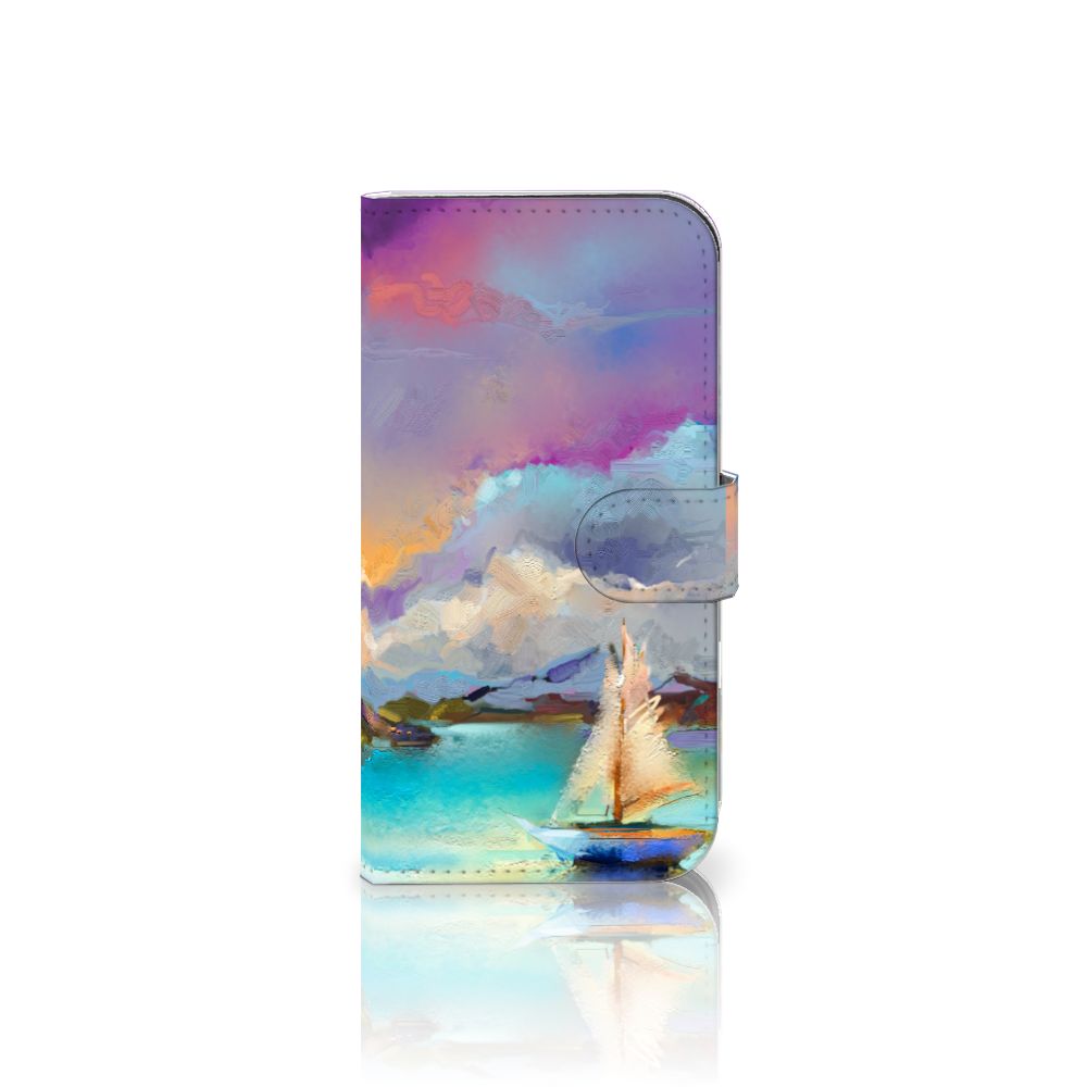 Hoesje iPhone 16 Boat design abstract boot voorzijde