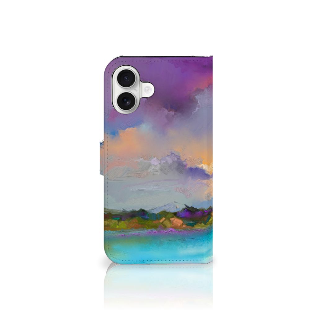 Hoesje iPhone 16 Plus Boat artistiek ontwerp boot zijaanzicht