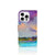 Hoesje iPhone 16 Pro Boat hoesje abstract kunst paars blauw groen aanzicht