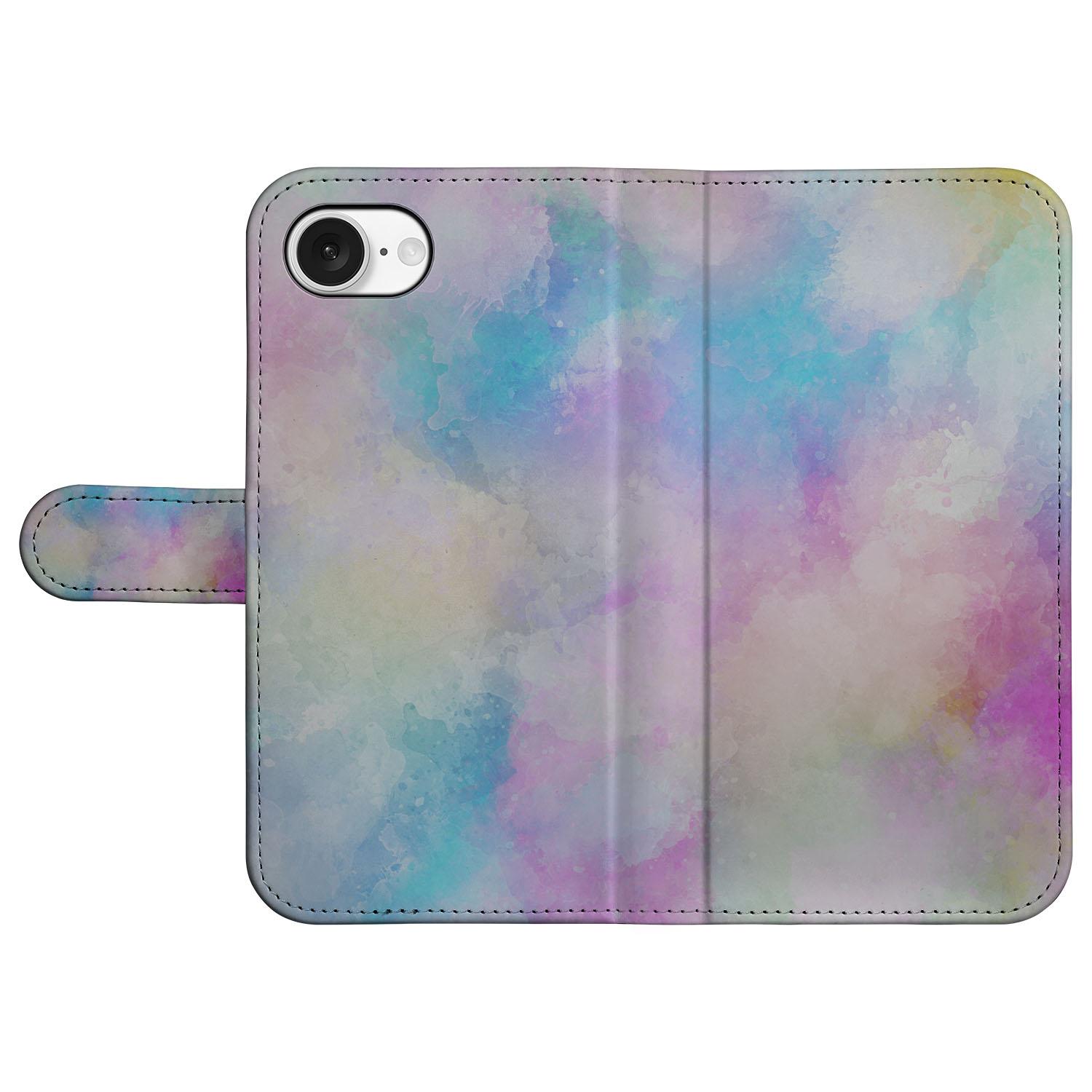 Apple iPhone 16e hoesje Watercolor Light pastelkleuren voorkant