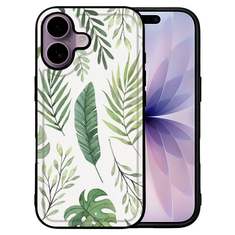 Hoesje iPhone 17 Leaves telefoonhoes design bladeren voorkant