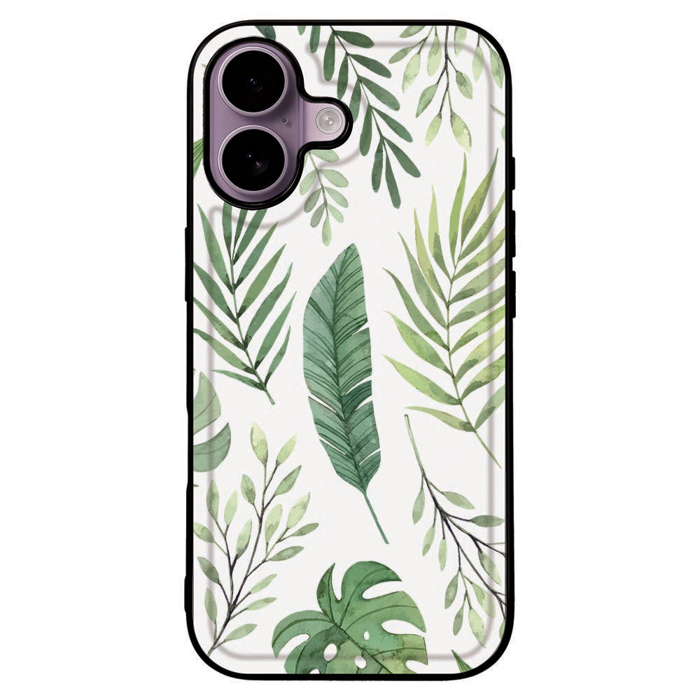 Hoesje iPhone 17 Leaves achterkant design bladeren