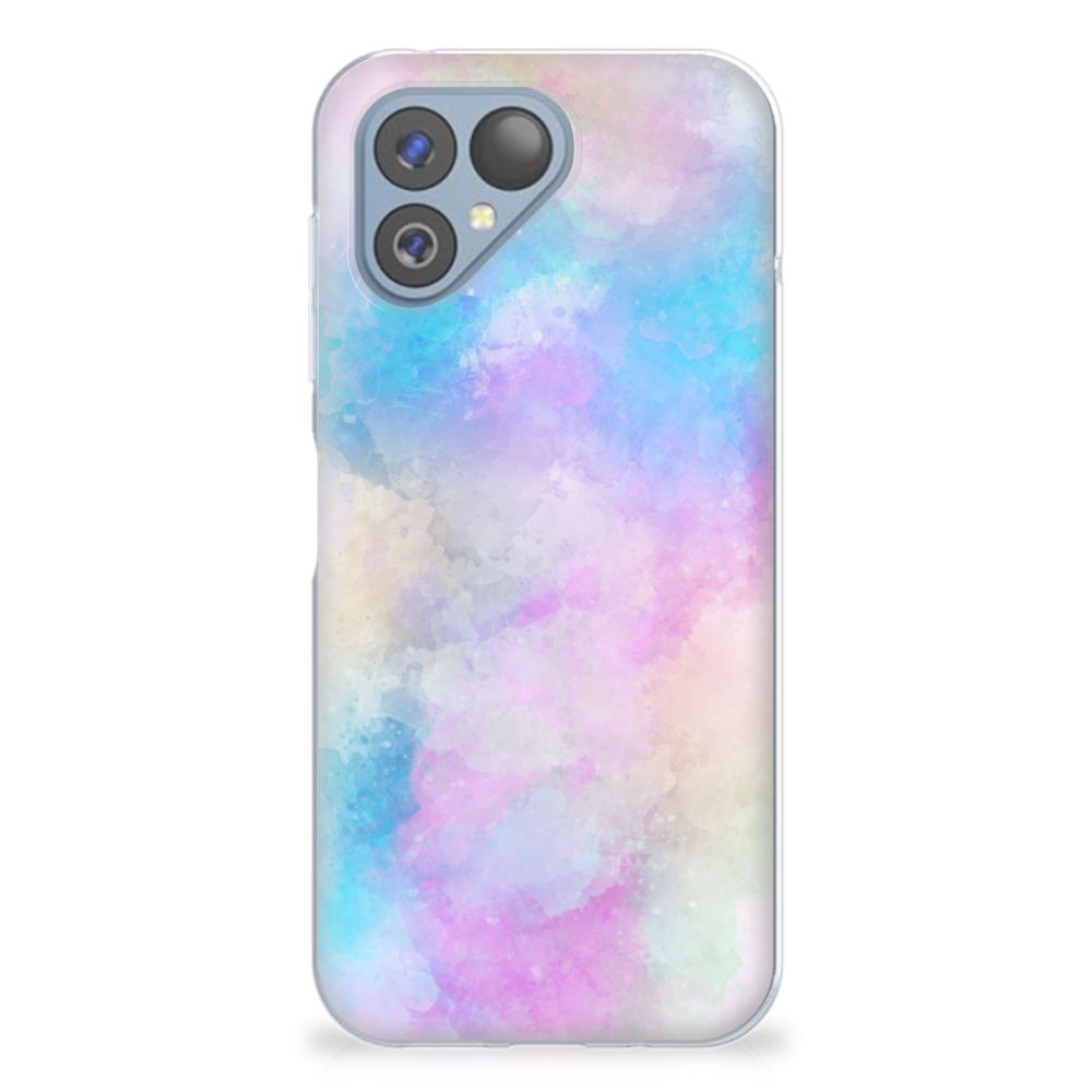 Fairphone 5 hoesje maken Watercolor Light achterkant