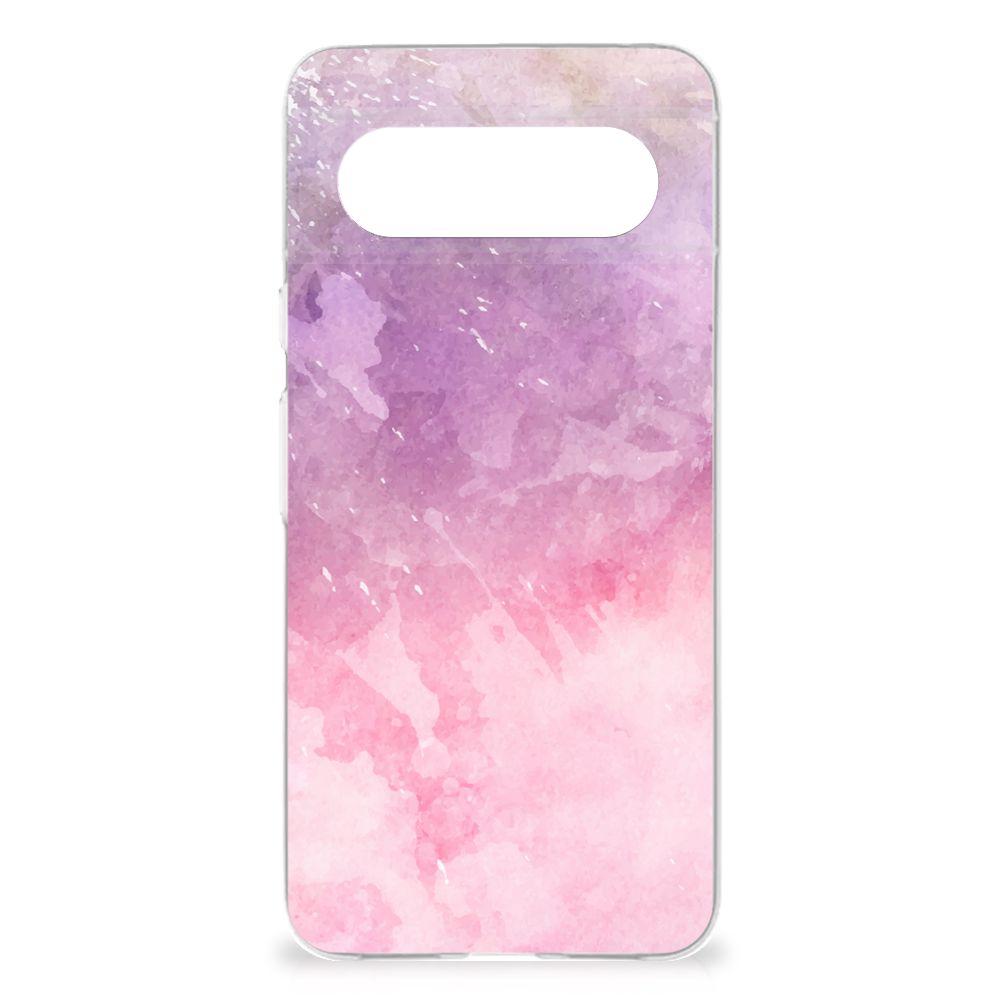 B2C Telecom Google Pixel 8 Hoesje maken Pink Purple Paint achterkant