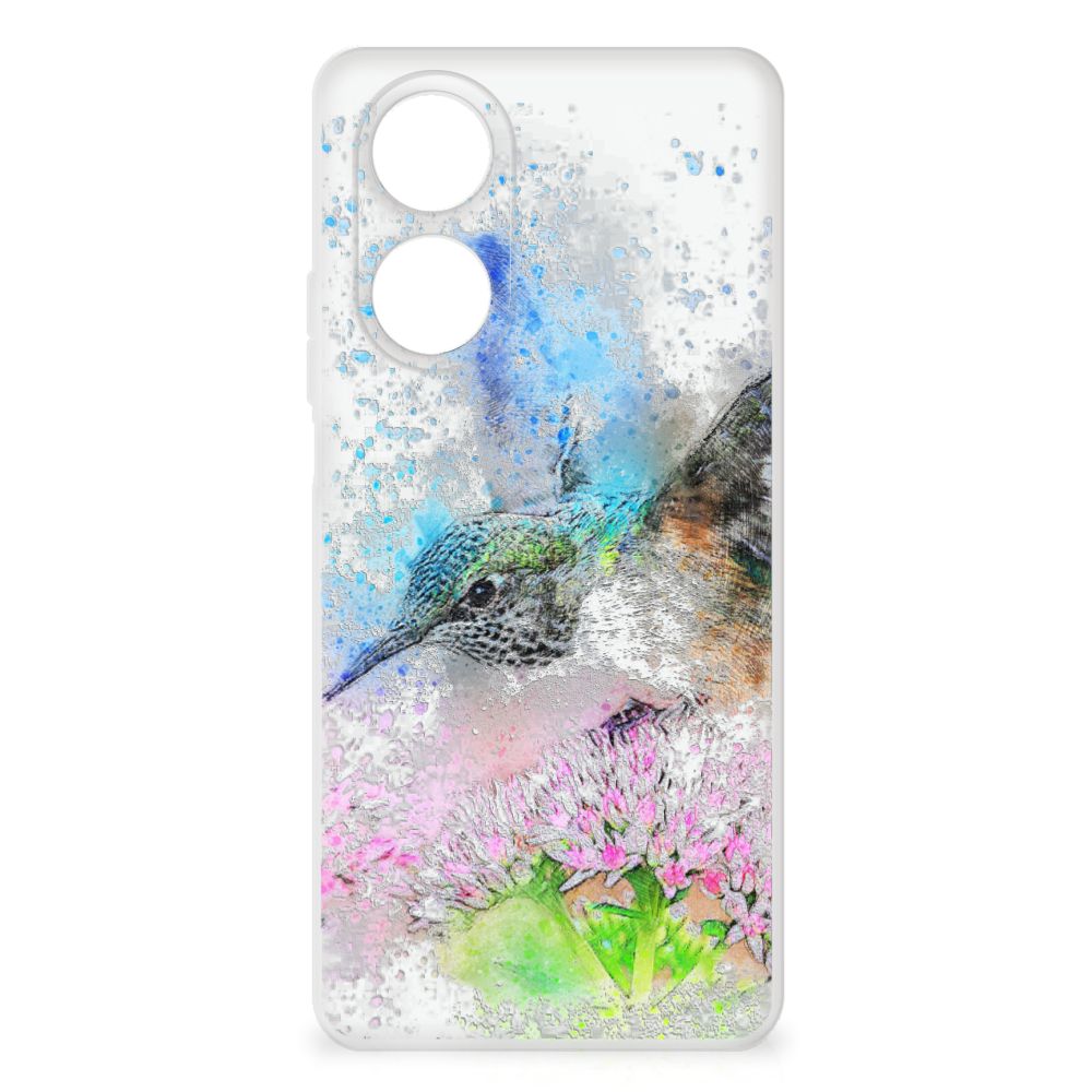 OPPO A58 4G Hoesje maken Vogel design aanzicht