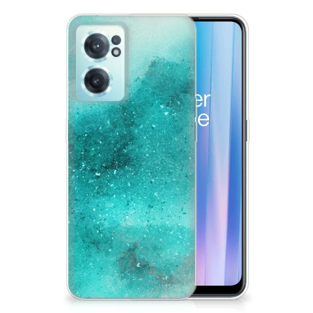 OnePlus Nord CE 2 5G Hoesje maken Painting Blue achterkant