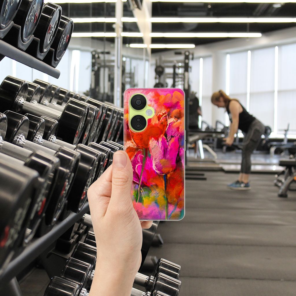 OnePlus Nord CE 3 Lite hoesje maken Tulips voorkant