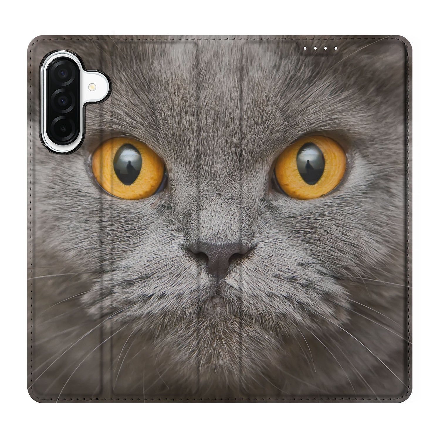 Hoesje maken Samsung Galaxy A26 Britse Korthaar kattengezicht ontwerp front