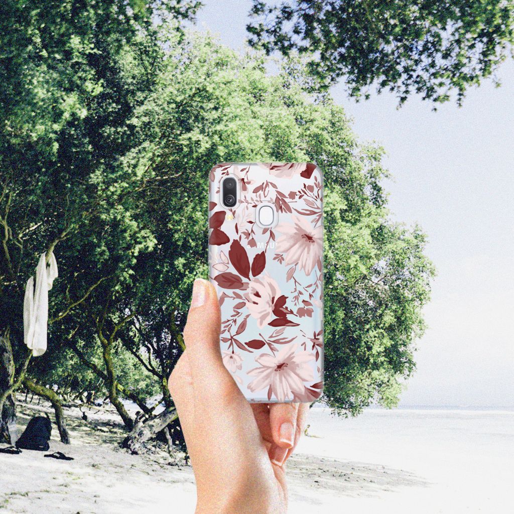 Hoesje maken Samsung Galaxy A40 Watercolor Flowers