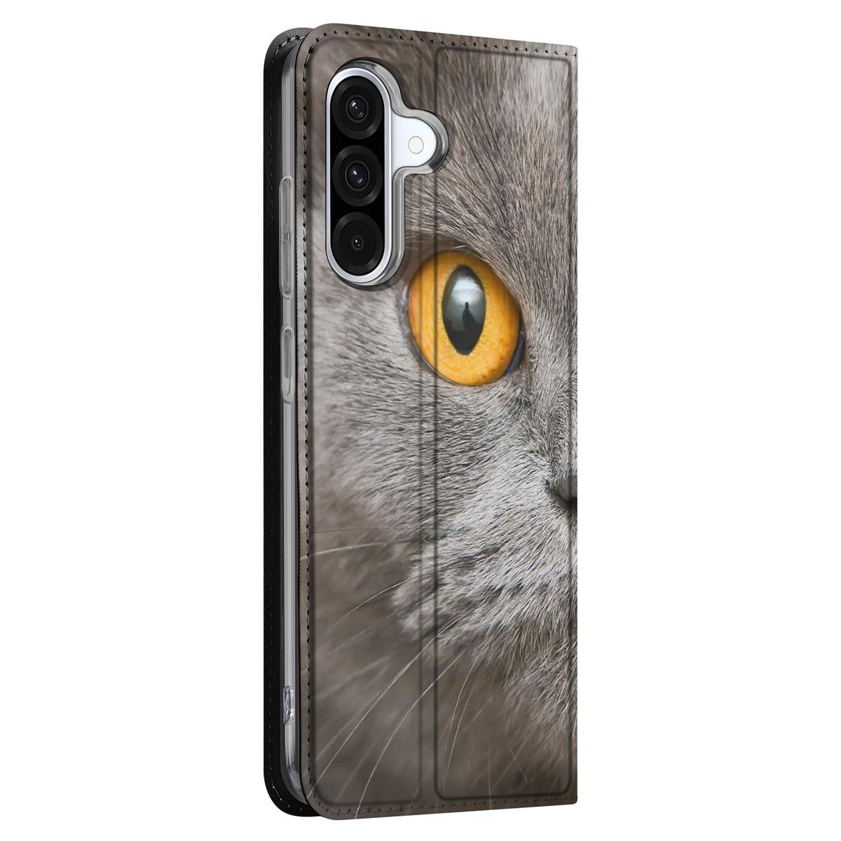 Hoesje maken Samsung Galaxy A56 A36 Britse Korthaar kat design zij aanzicht