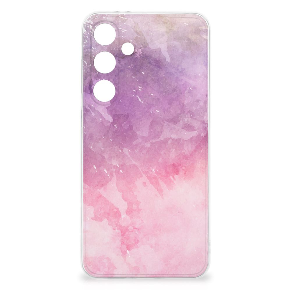 Samsung Galaxy S24 FE hoesje maken Pink Purple Paint achterkant