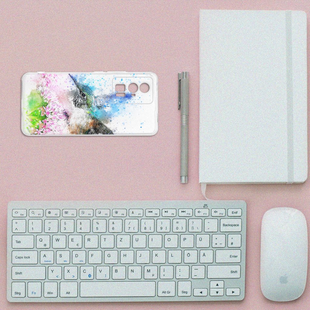 Hoesje maken Xiaomi Poco F5 Pro Vogel design kleurrijk bovenzicht
