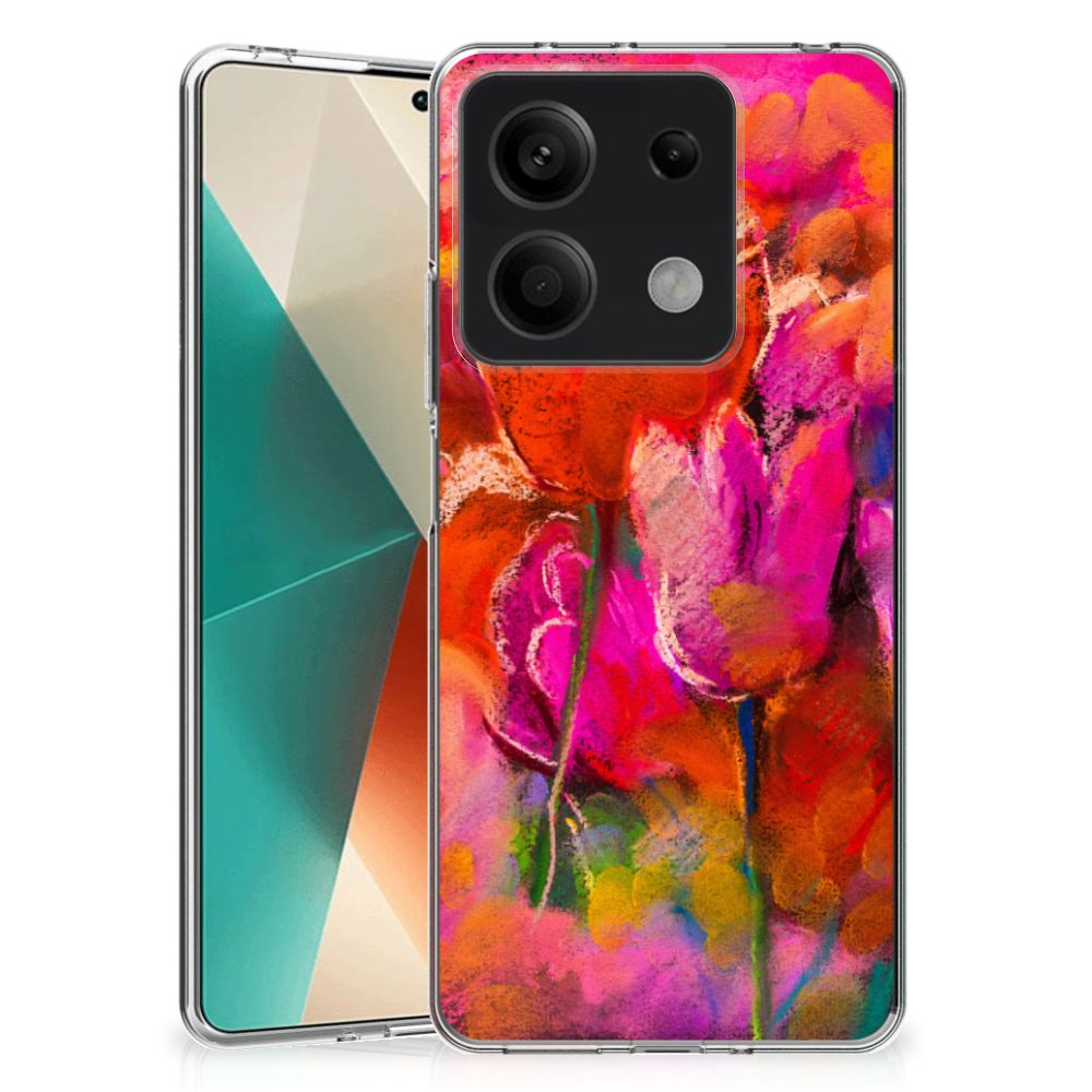 Hoesje maken Xiaomi Redmi Note 13 5G Tulips telefoonhoesje ontwerp voorkant