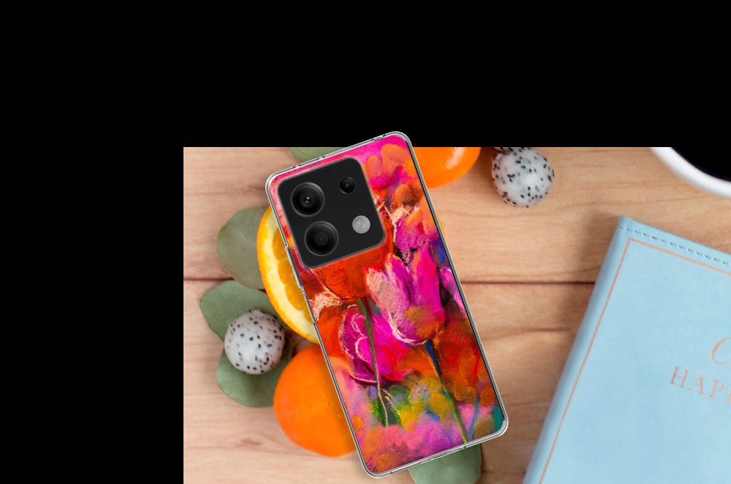 Hoesje maken Xiaomi Redmi Note 13 5G Tulips bovenkant