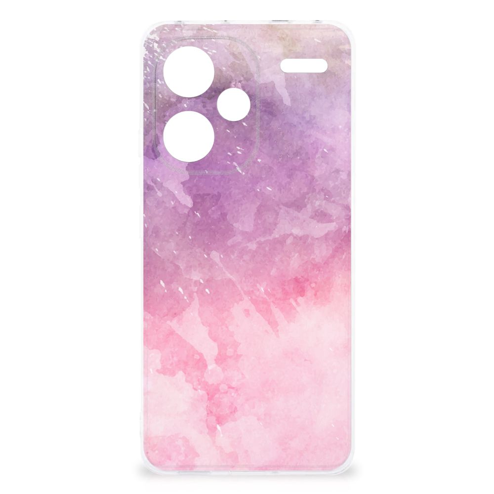 Xiaomi Redmi Note 13 Pro Plus hoesje maken Pink Purple Paint achterkant