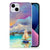Hoesje maken iPhone 15 Plus Boat met een prachtig abstract ontwerp van een boot op een meer. 🎨