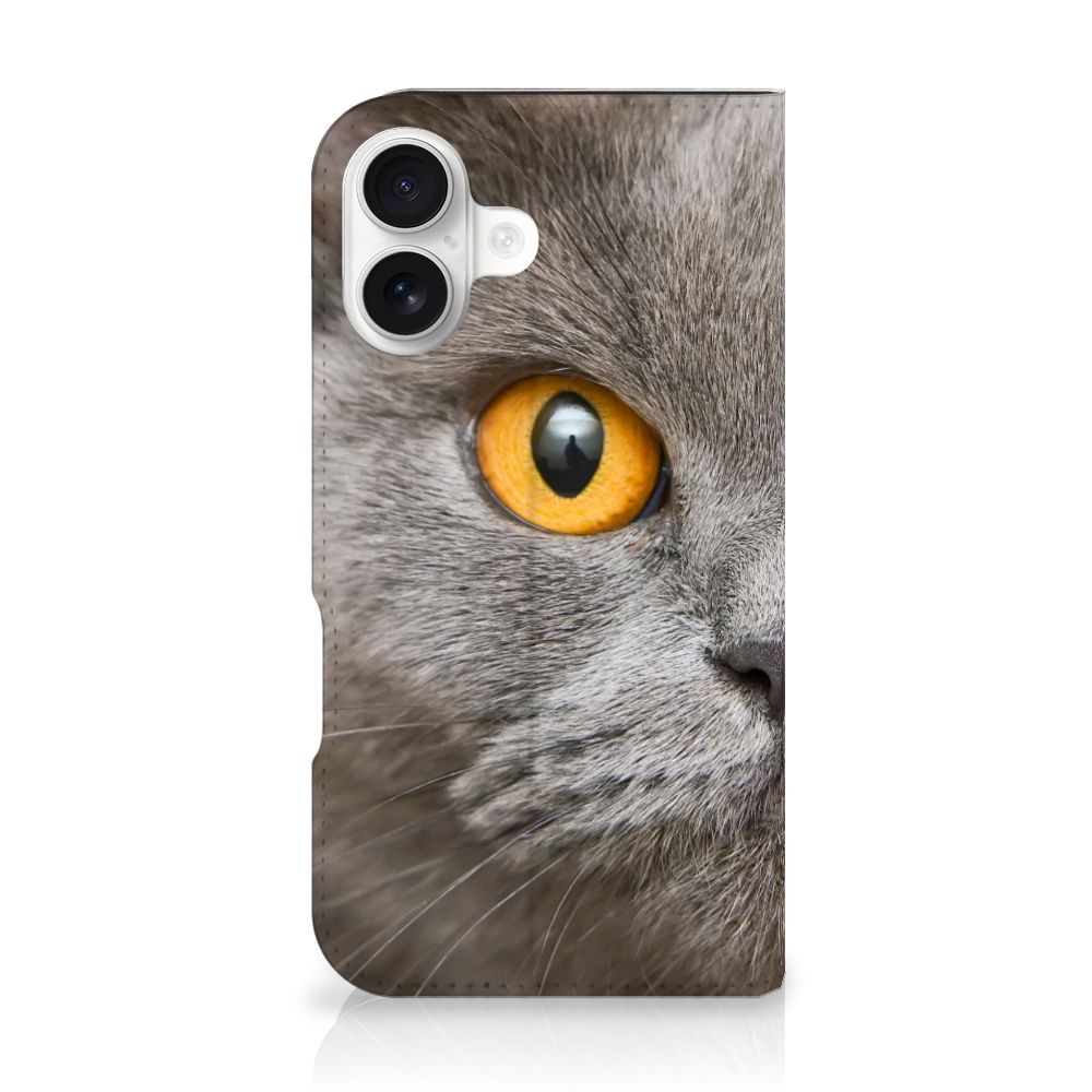 Hoesje maken iPhone 16 Britse Korthaar design Britse Korthaar voorkant