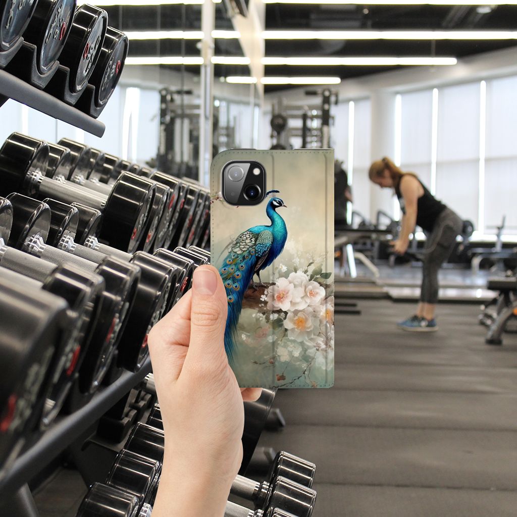 Hoesje maken voor Apple iPhone 14 Plus Vintage Pauwen