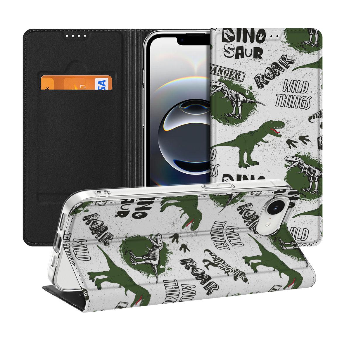 Apple iPhone 16e Hoesje maken Dinosaurus voorkant achterkant