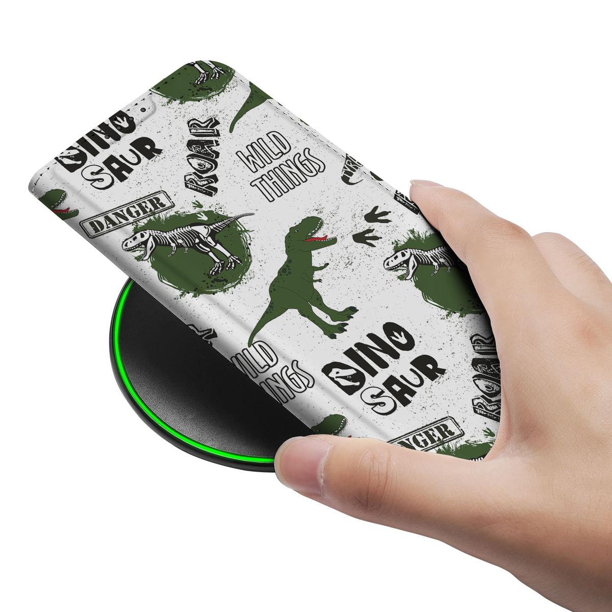 Apple iPhone 16e Hoesje maken Dinosaurus bovenaanzicht