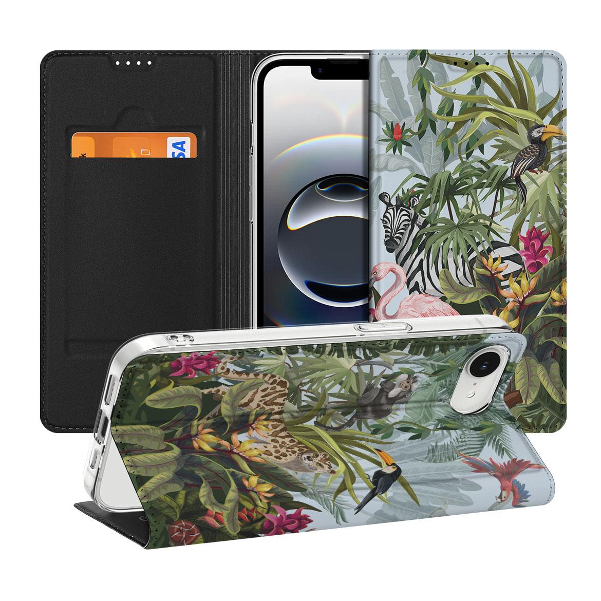 Apple iPhone 16e Hoesje maken voor Apple iPhone 16e Jungle jungle stijl voorkant achterkant