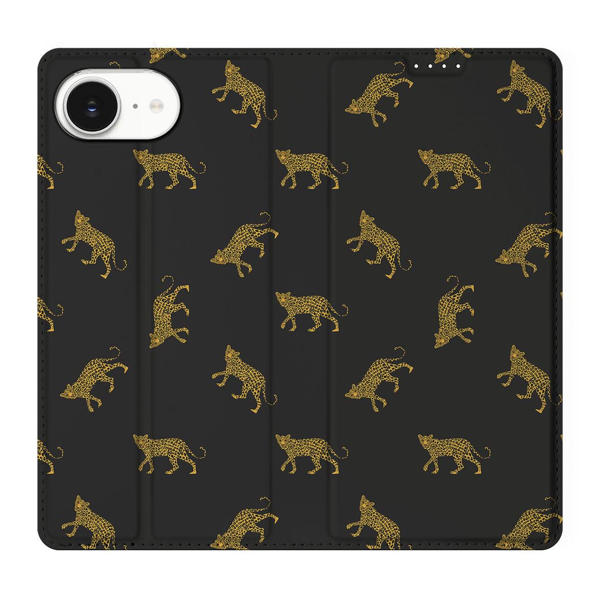 Apple iPhone 16e hoesje maken voor Apple iPhone 16e Leopards voorkant