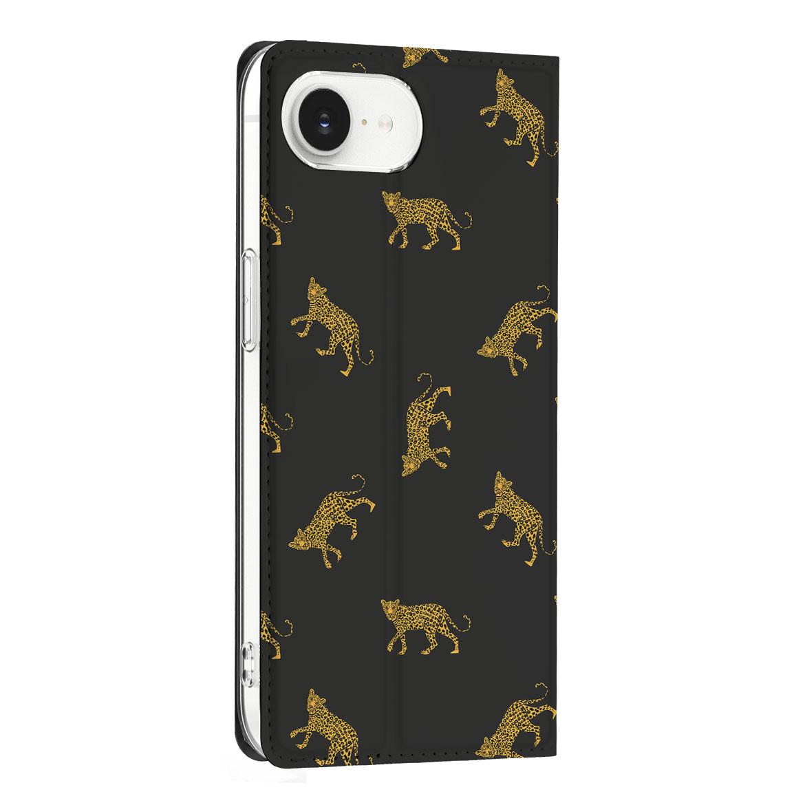 Apple iPhone 16e hoesje maken voor Apple iPhone 16e Leopards design voorkant