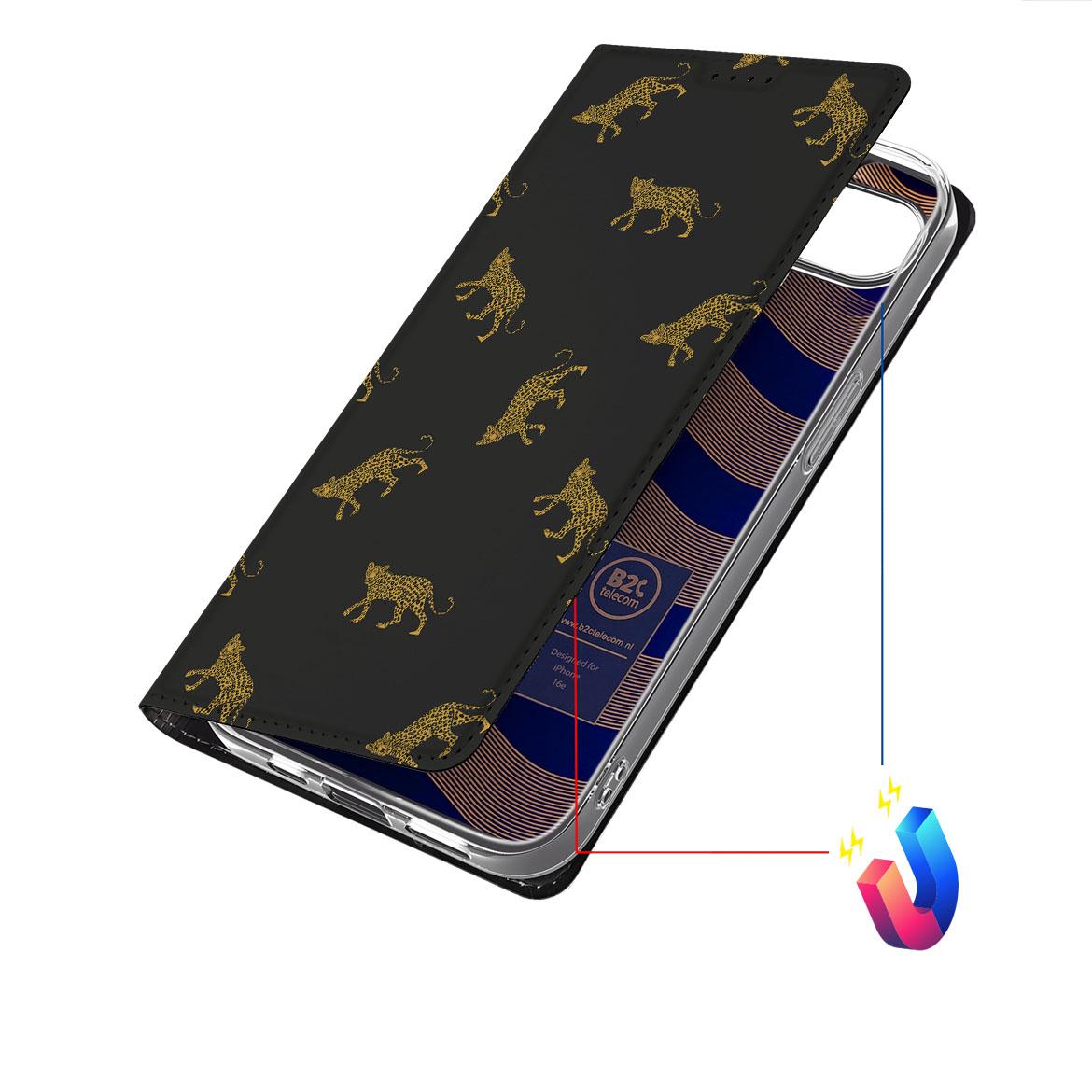 Apple iPhone 16e hoesje maken Leopards aanzicht