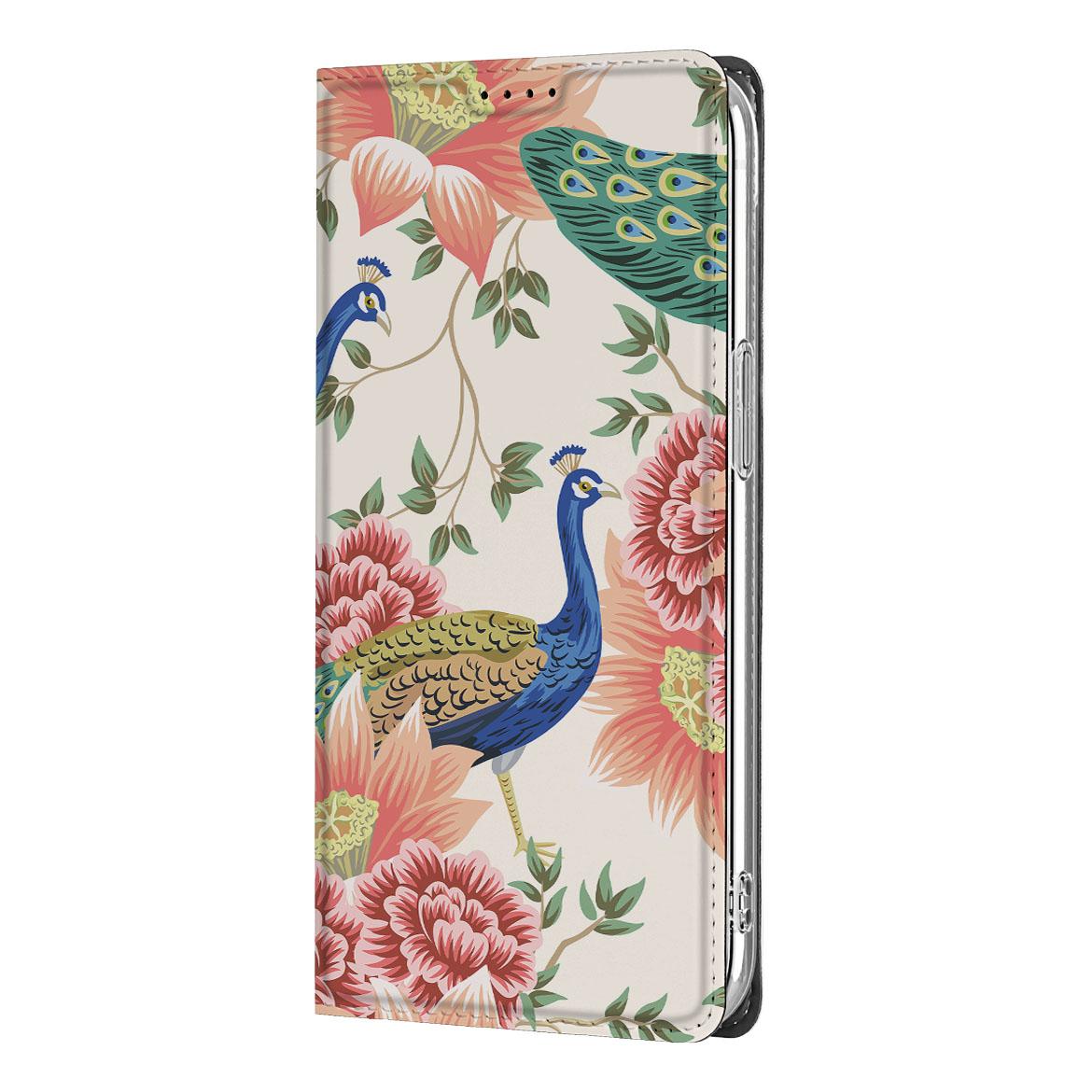 Apple iPhone 16e hoesje maken Pink Peacock voorkant