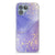 Fairphone 5 Hoesje maken voor Fairphone 5 Watercolor Paars achterkant paars goud