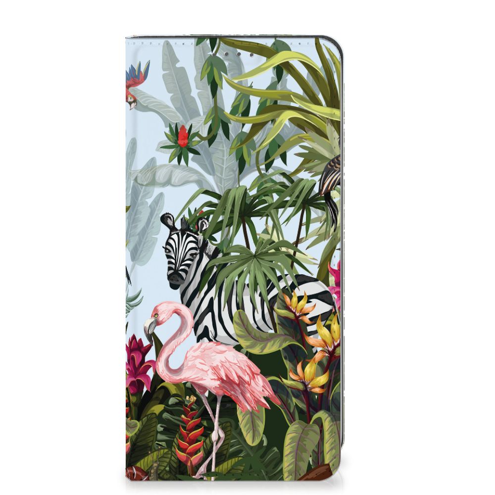Hoesje maken voor Google Pixel 7A Jungle met kleurrijke jungle dieren en planten, perfect als cadeau 🎁.