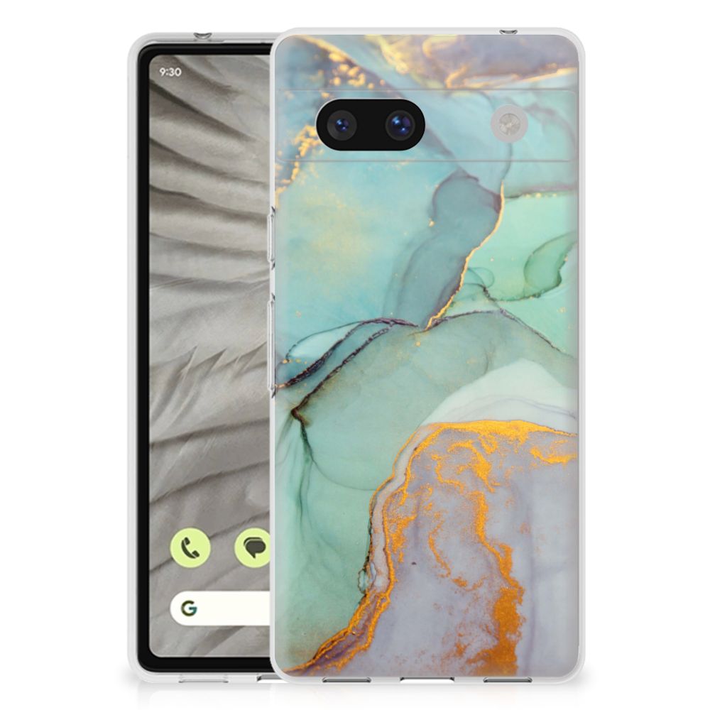 Google Pixel 7A hoesje maken Watercolor Mix achterkant
