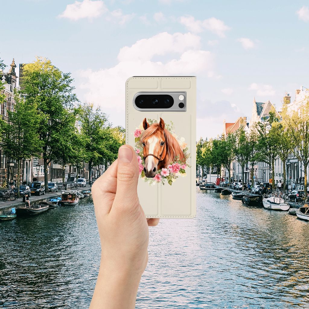Google Pixel 8 Pro Hoesje maken Paard aanzicht