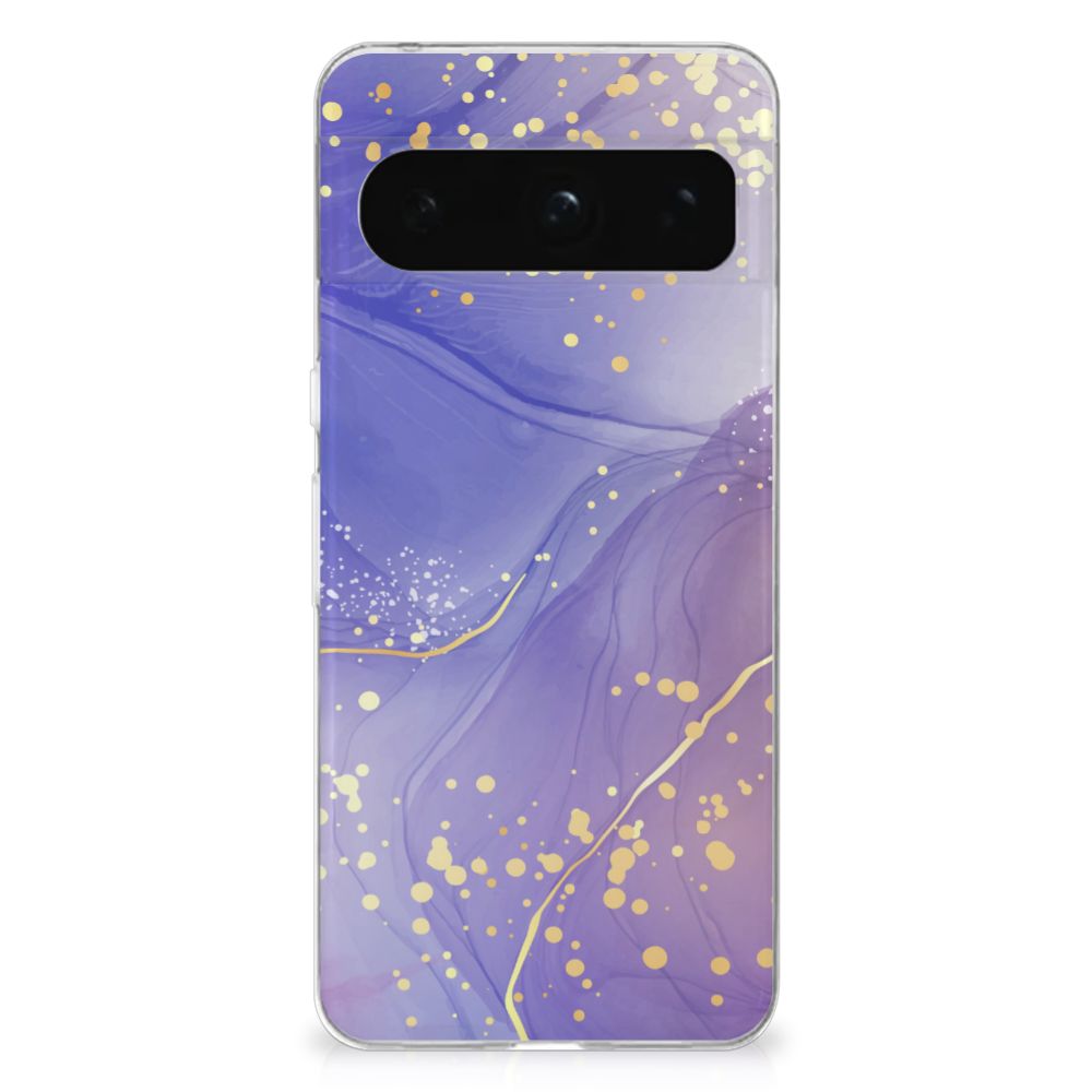 Google Pixel 8 Pro Hoesje maken voor Google Pixel 8 Pro Watercolor Paars achterkant