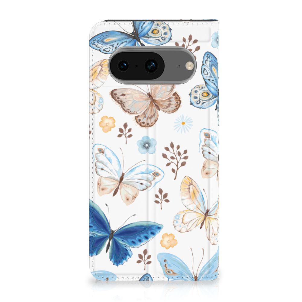 Google Pixel 8 Hoesje maken Vlinder design vooraanzicht