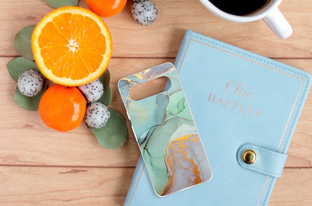 Google Pixel 8 Hoesje maken voor Google Pixel 8 Watercolor Mix bovenaanzicht