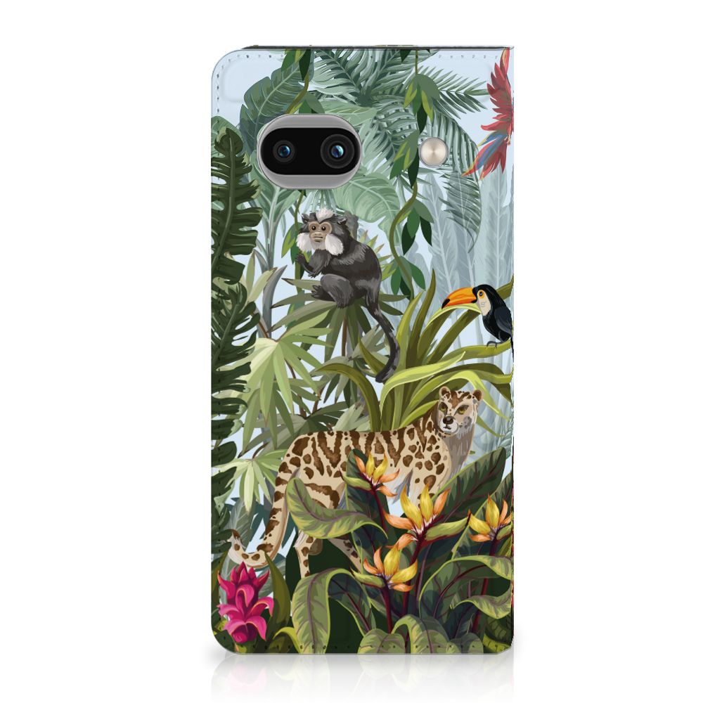 Google Pixel 8A Hoesje maken Jungle stijl dierenaanzicht