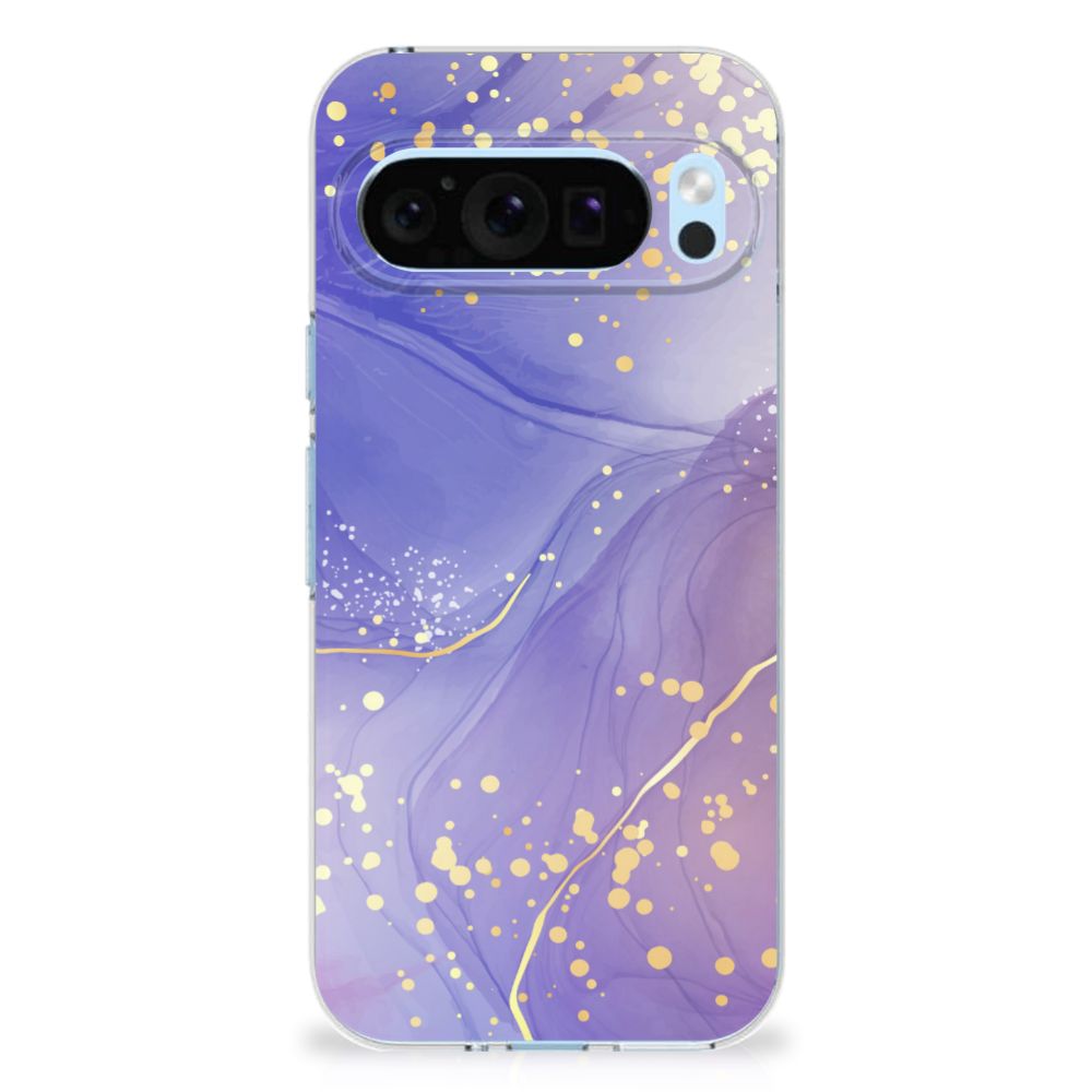 Google Pixel 9 | 9 Pro Hoesje maken voor Google Pixel 9 | 9 Pro Watercolor Paars achterkant