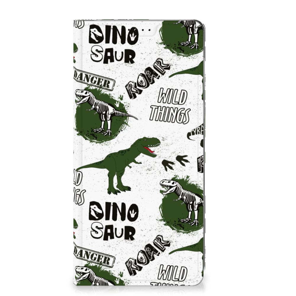 Hoesje maken voor Motorola Edge 40 Neo Dinosaurus met dino ontwerp, perfect cadeau voor dino-lovers en biedt goede bescherming.