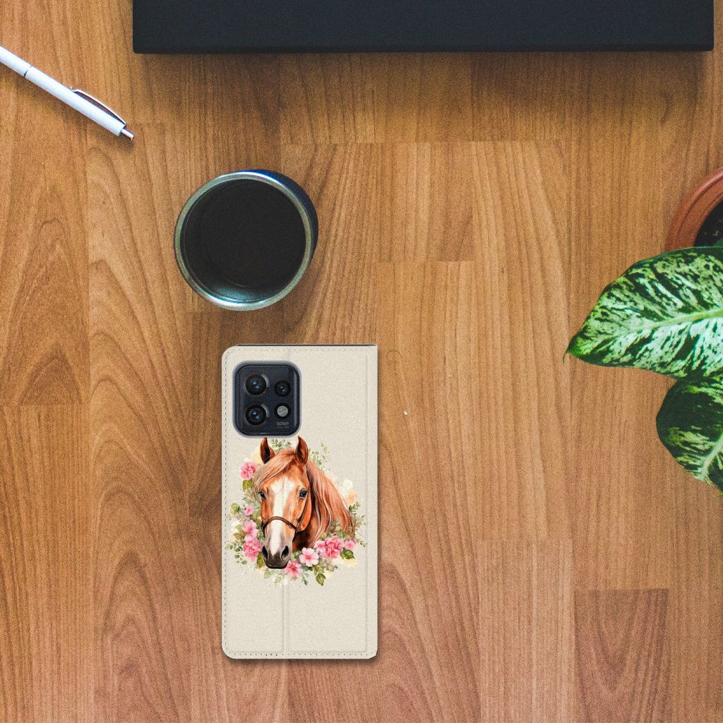 Motorola Edge 40 Pro Hoesje maken Paard aanzicht