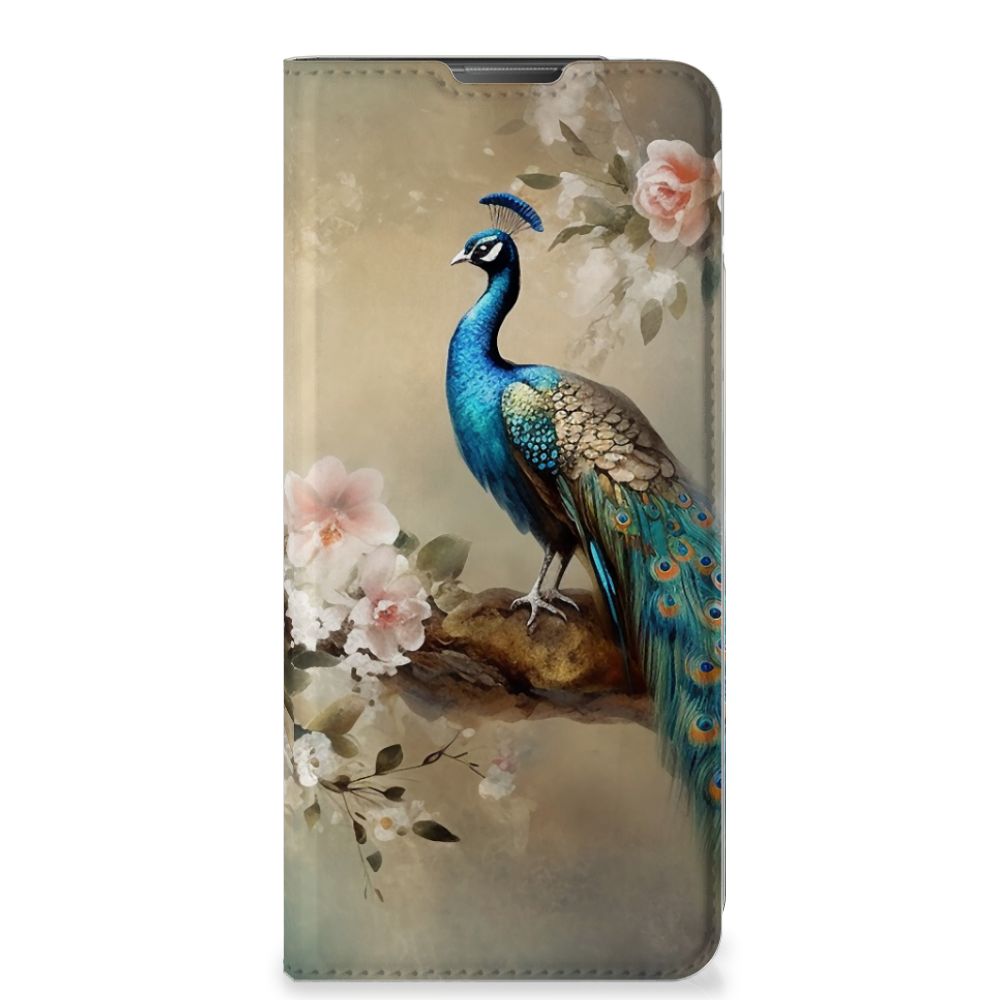 Motorola Moto E20 Hoesje maken voor Motorola Moto E20 Vintage Pauwen voorkant