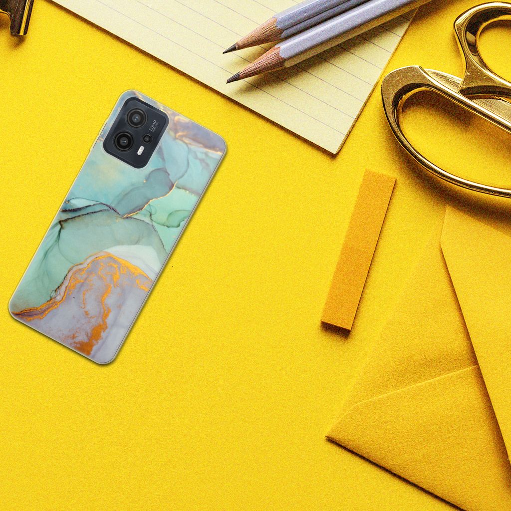Hoesje maken voor Motorola Moto G23 | G13 Watercolor Mix design achterkant