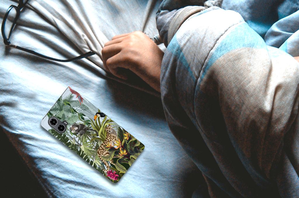 Motorola Moto G34 Hoesje maken Jungle design liggend