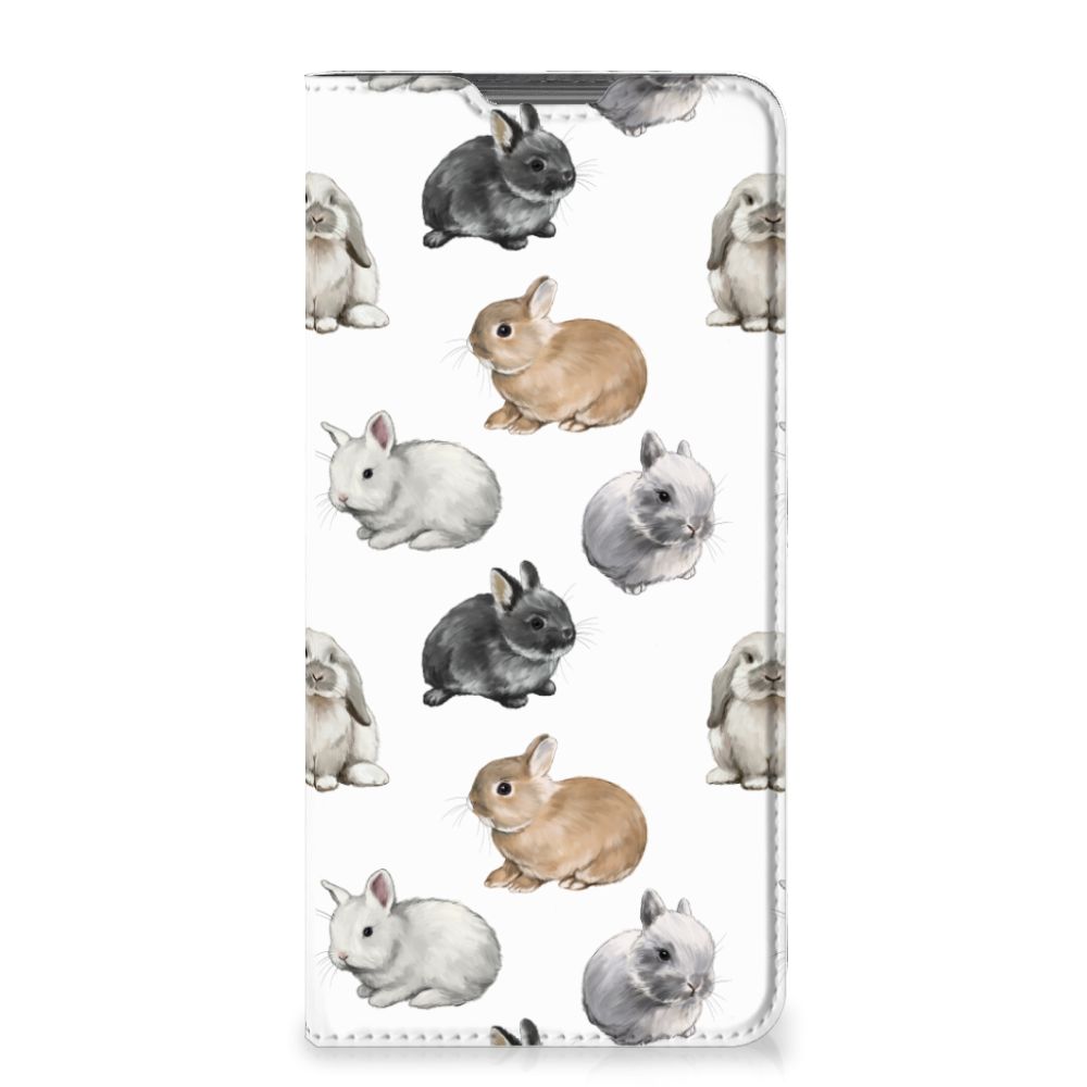 Motorola Moto G52 Moto G82 Hoesje maken Konijntjes design voorkant
