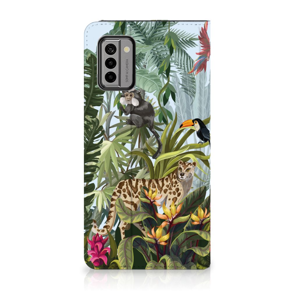 Nokia G22 Hoesje maken Jungle design voorkant
