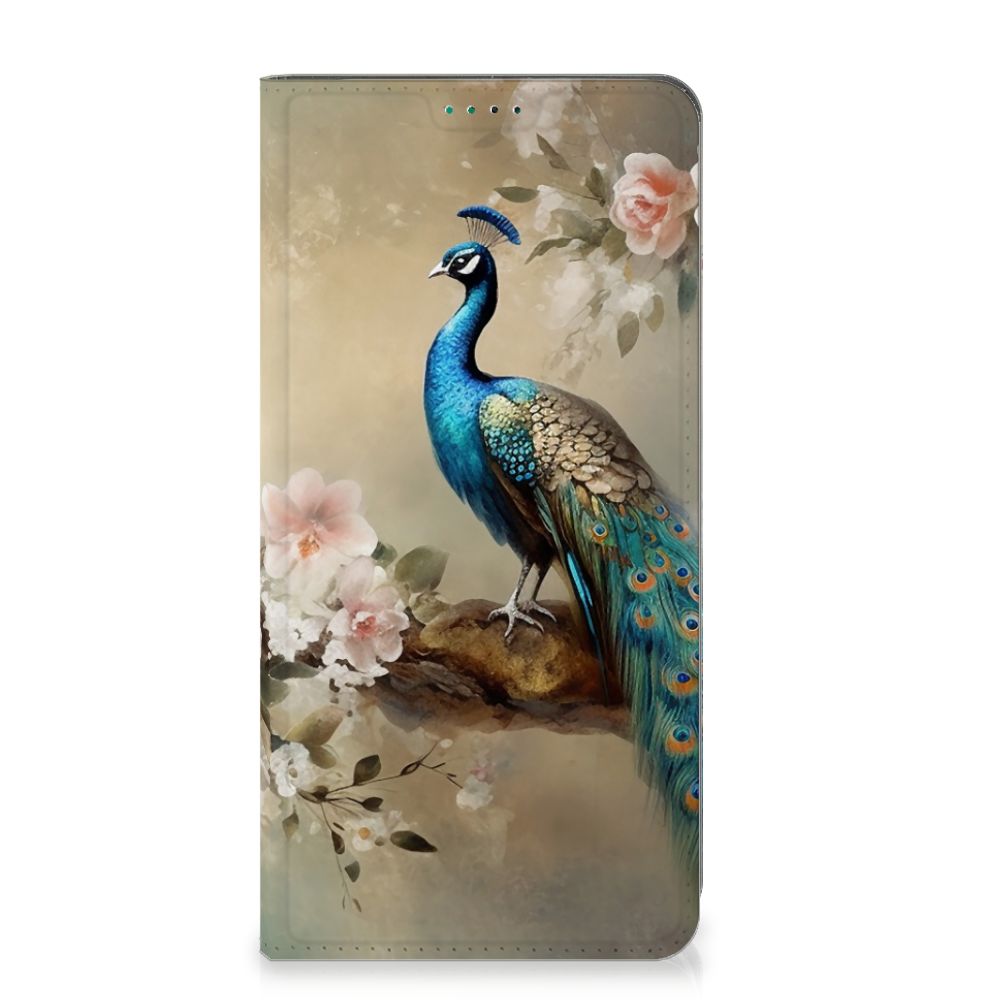 Nokia G42 hoesje maken voor Nokia G42 Vintage Pauwen vooraanzicht