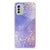 Nokia G60 hoesje maken Watercolor Paars achterkant
