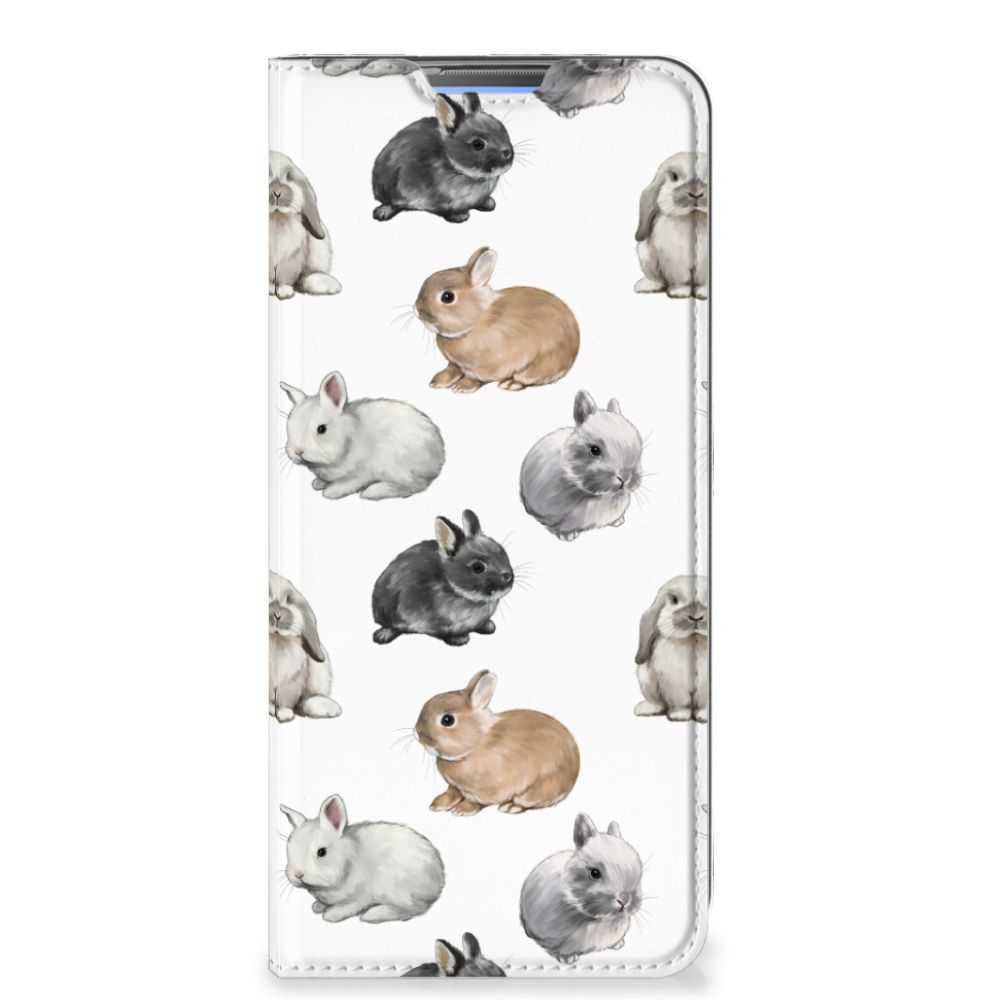 OPPO A53 A53s hoesje maken Konijntjes voorkant